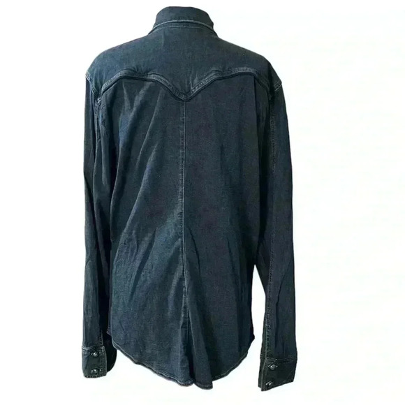 Rock and Republic Western Denim Button Front Top Size XL - Picture 3 of 9